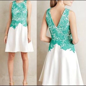 Anthro Moulinette Soeurs “Arbor” flare lace dress